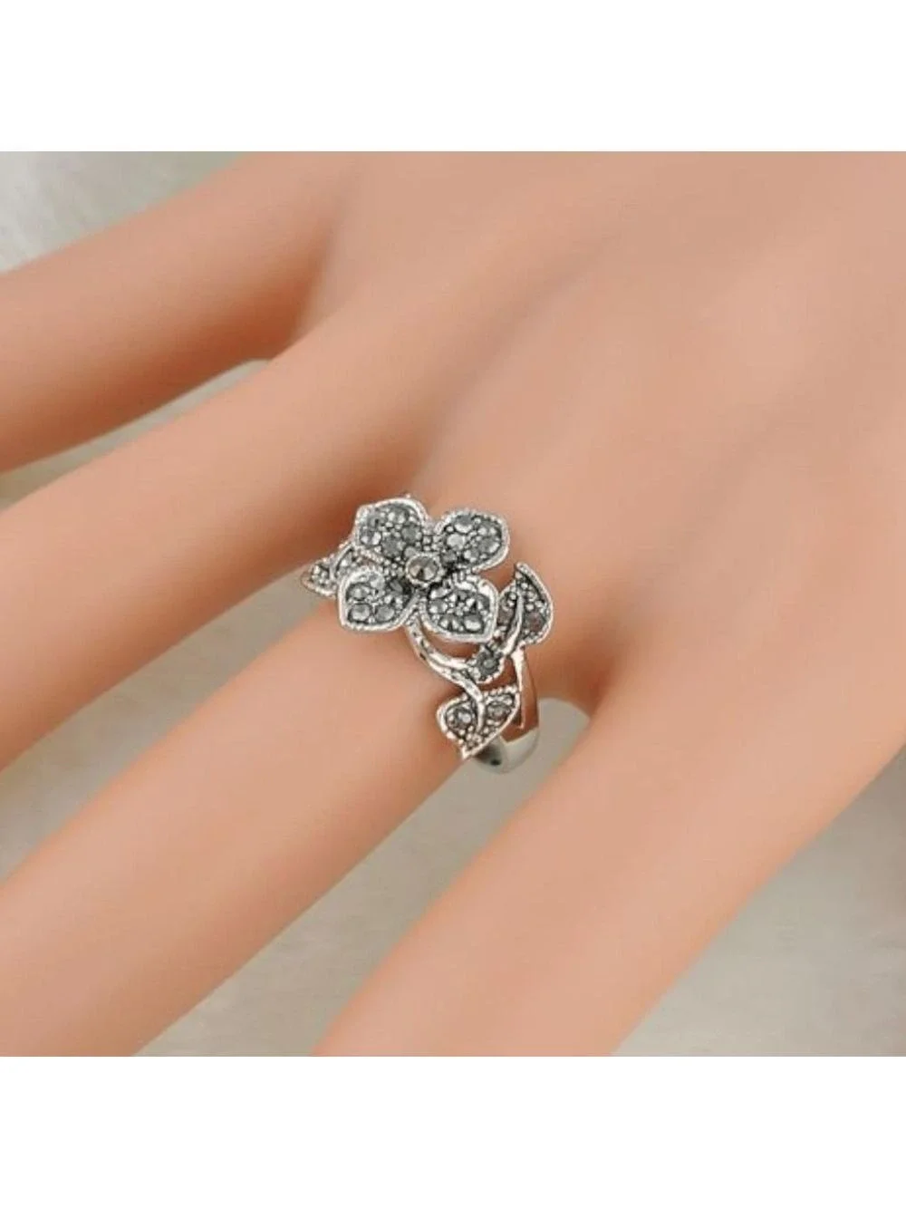 Vintage Style Marcasite Ring